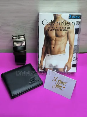 Calvin Klein Boxers, Belt and Wallet
