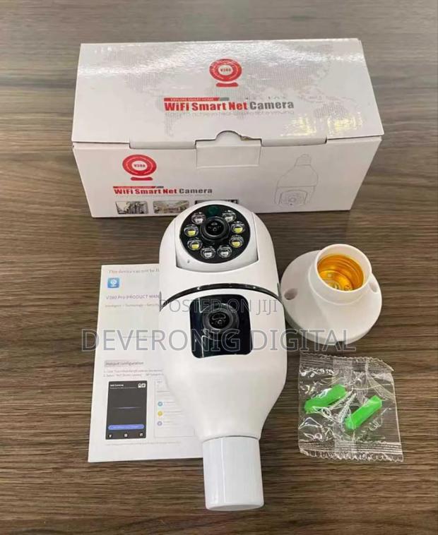 Dual Lense Bulb Camera CCTV Camera - main view