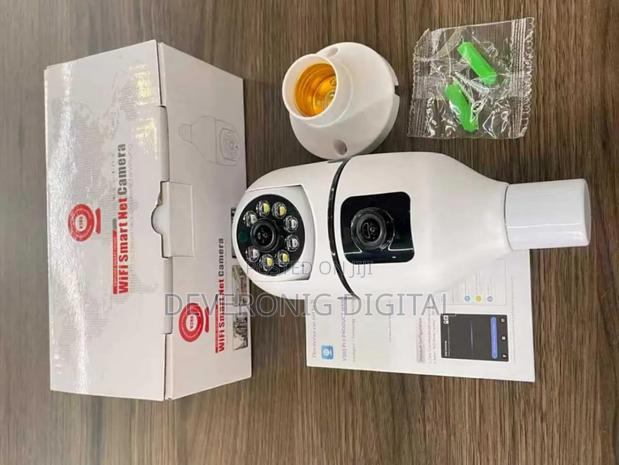 Dual Lense Bulb Camera CCTV Camera - thumbnail 2