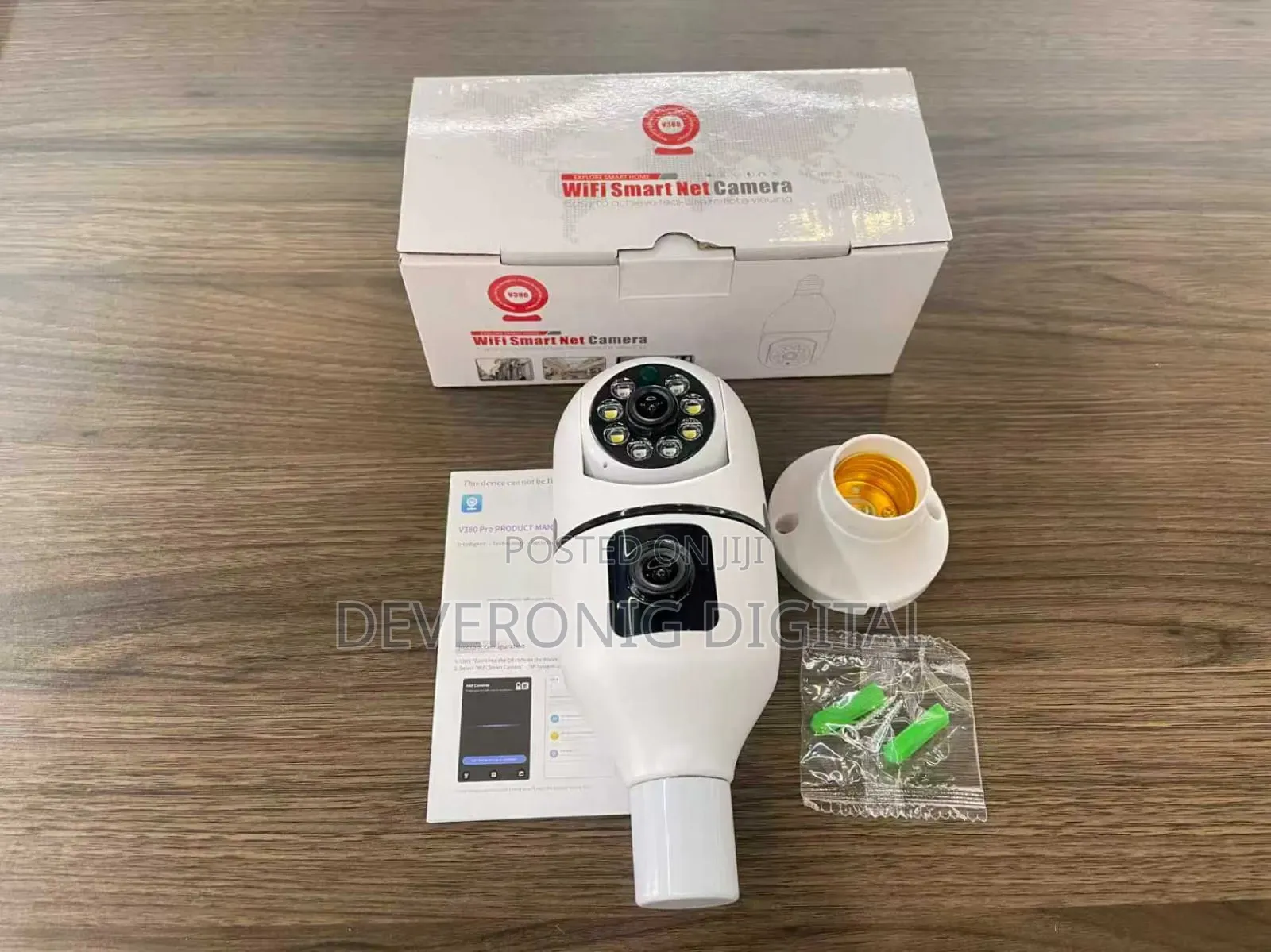 Dual Lense Bulb Camera CCTV Camera