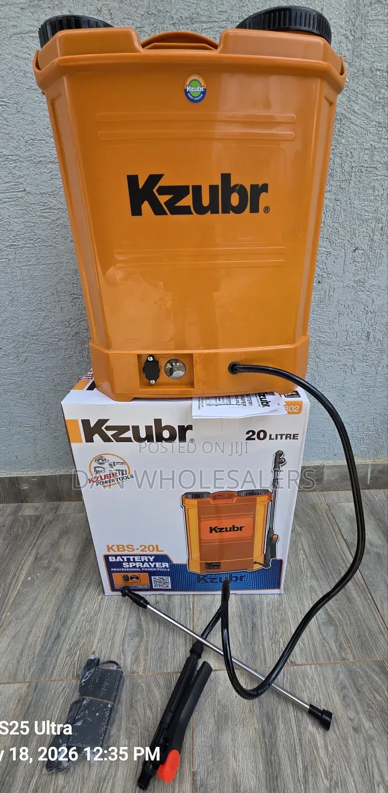 Kzubar Cordless Knapsack Sprayer