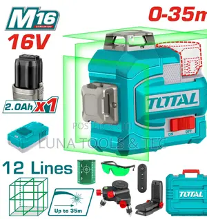 Total Tll301201 Cordless 3d Laser Level 16v Range: 0~35 M