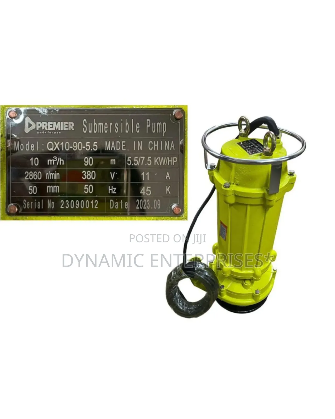Premier 7.5hp Submersible Mining Pump