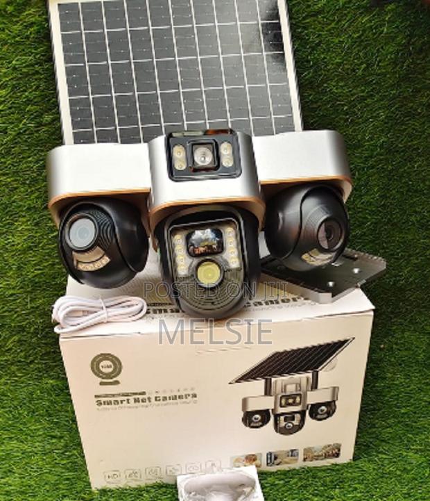 Triple Lens 4g Solar PTZ Camera - 24/7 Operation - main view
