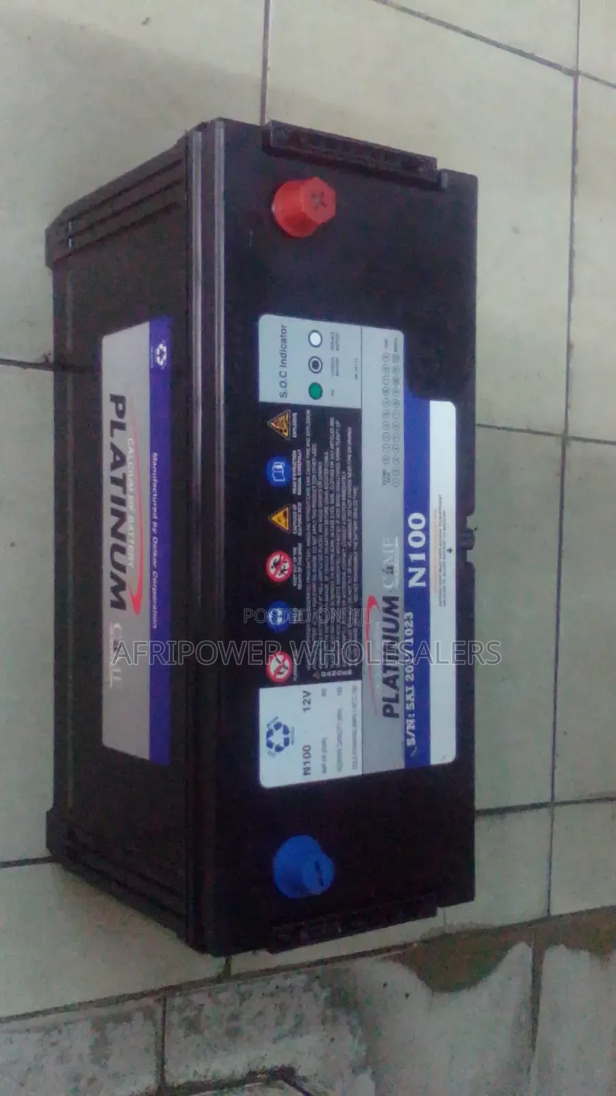 Platinum N100 / 100ah Car Battery Mf