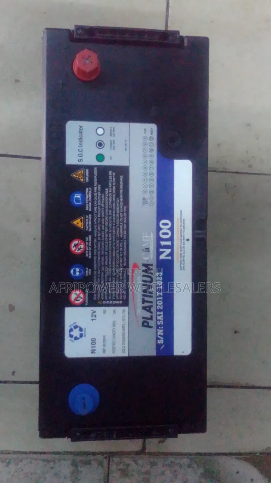 Platinum N100 / 100ah Car Battery Mf