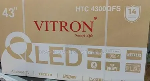 *Vitron 43" Qled Smart Android Frameless With Bluetooth