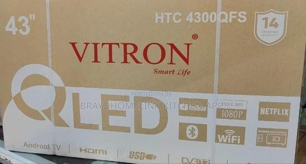 *Vitron 43" Qled Smart Android Frameless With Bluetooth - thumbnail 2