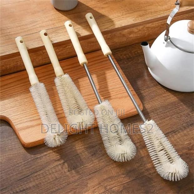 4 PCS Long Wooden Handle Bottle Brush Cleaner-Nje - main view