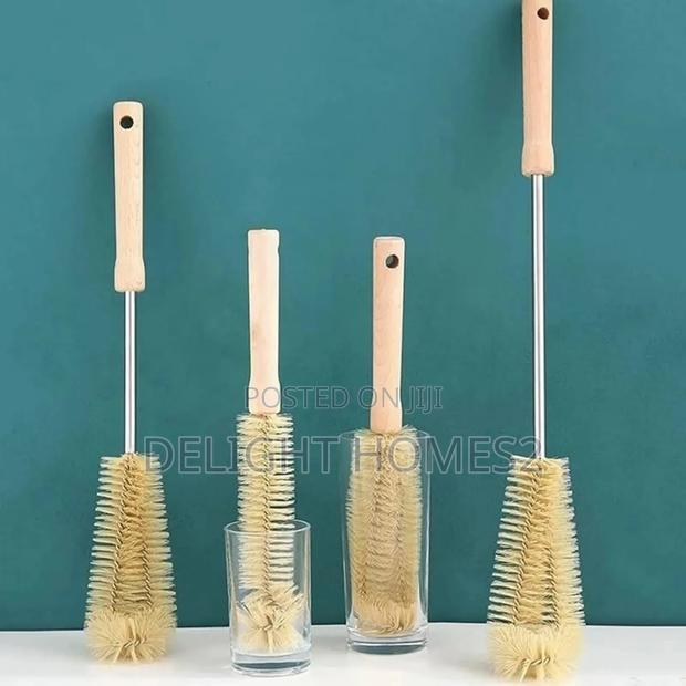 4 PCS Long Wooden Handle Bottle Brush Cleaner-Nje - thumbnail 5