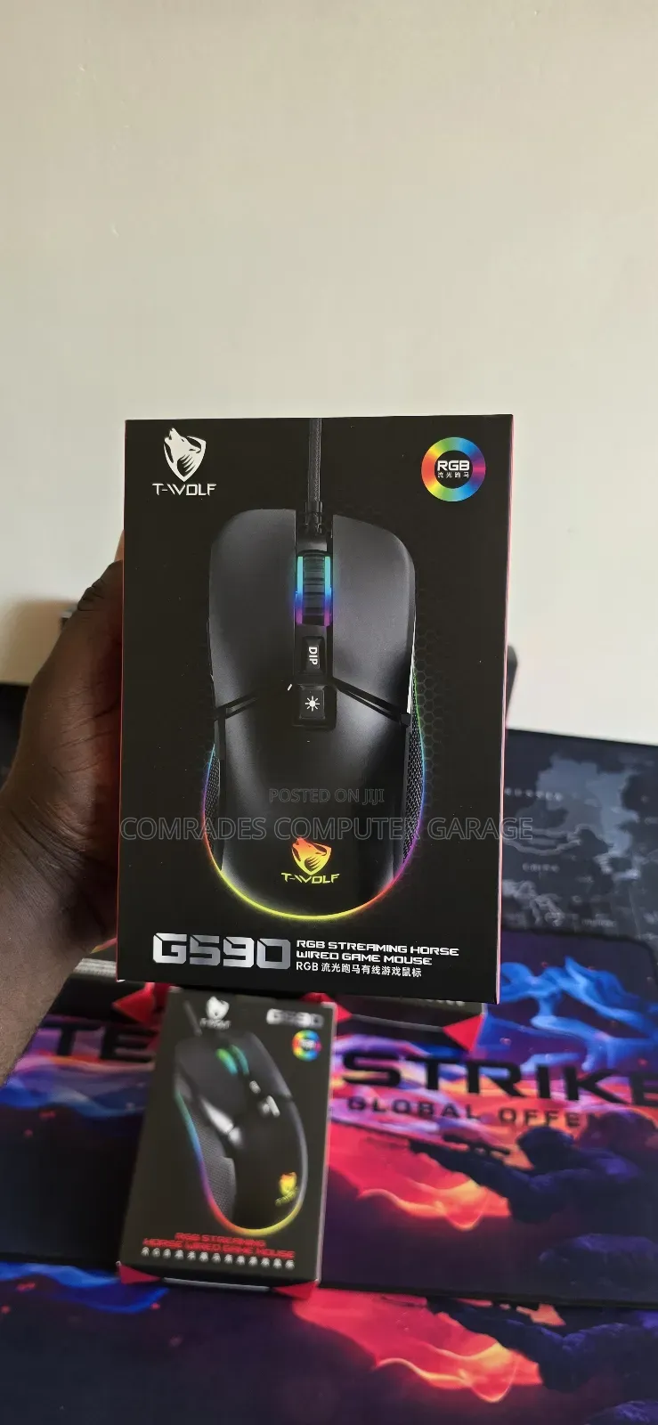 -Wolf G590 RGB Wired Gaming Mouse.