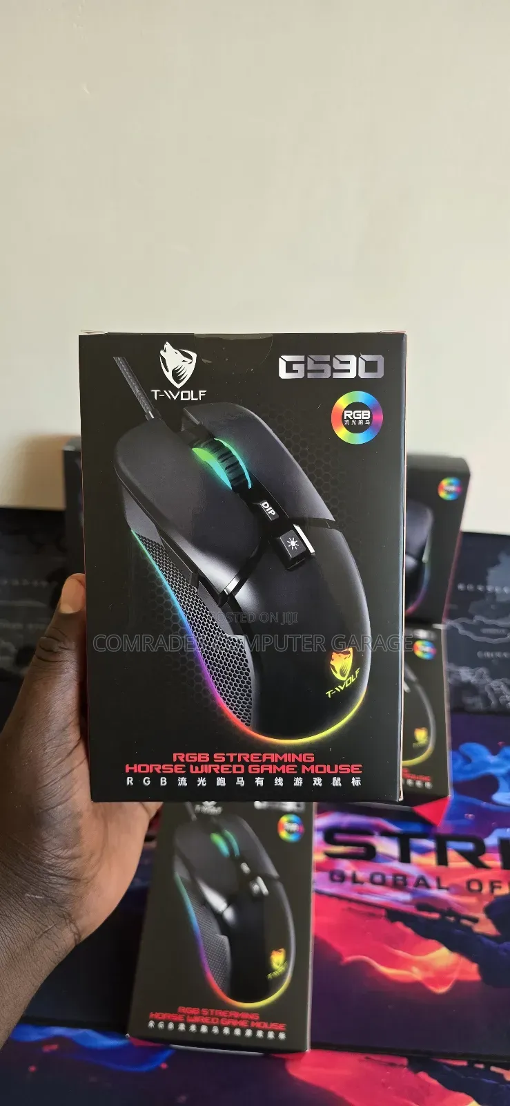 -Wolf G590 RGB Wired Gaming Mouse.