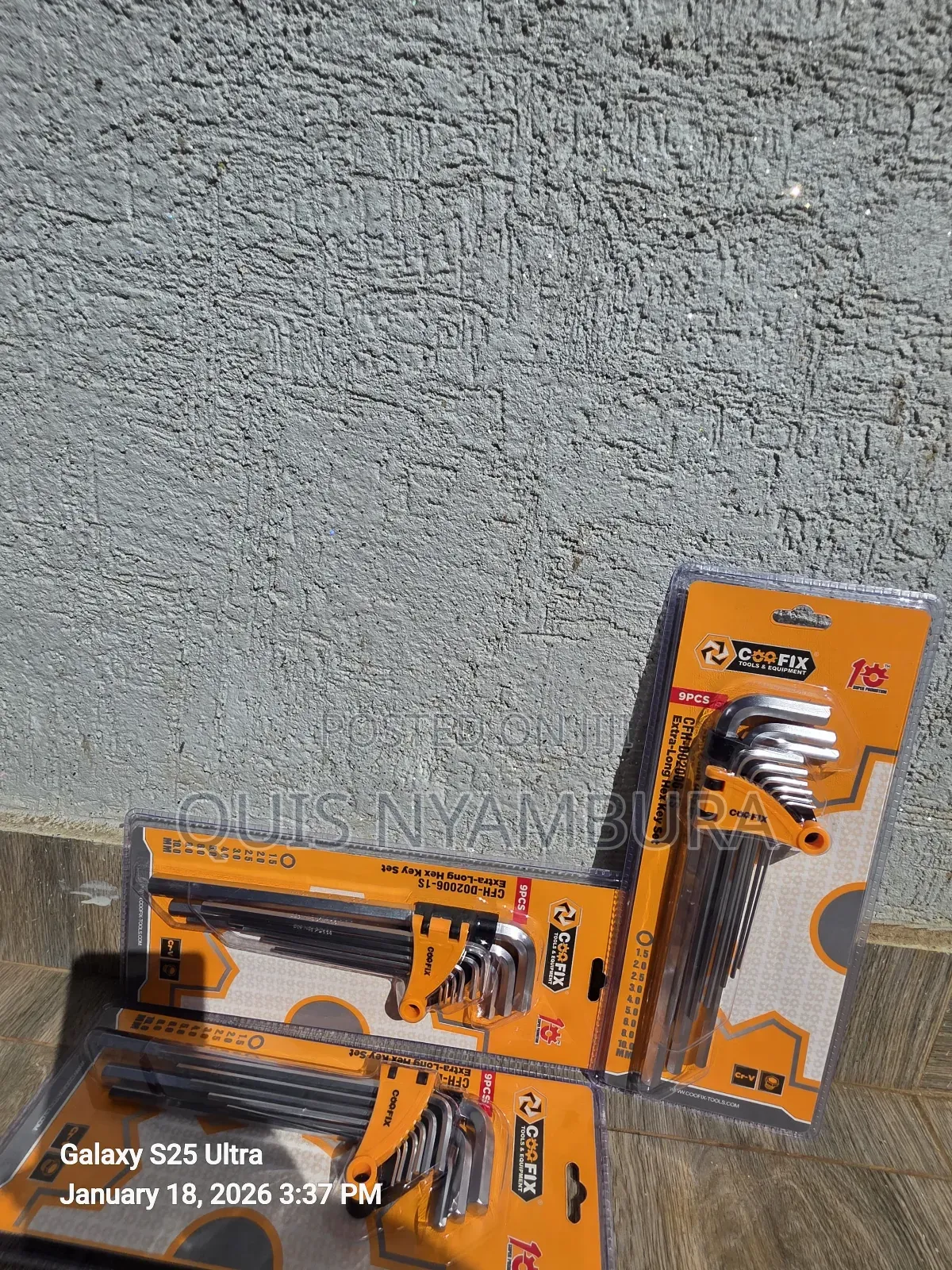Extra Long Hex Key Set/ Allan Key Set 9pc