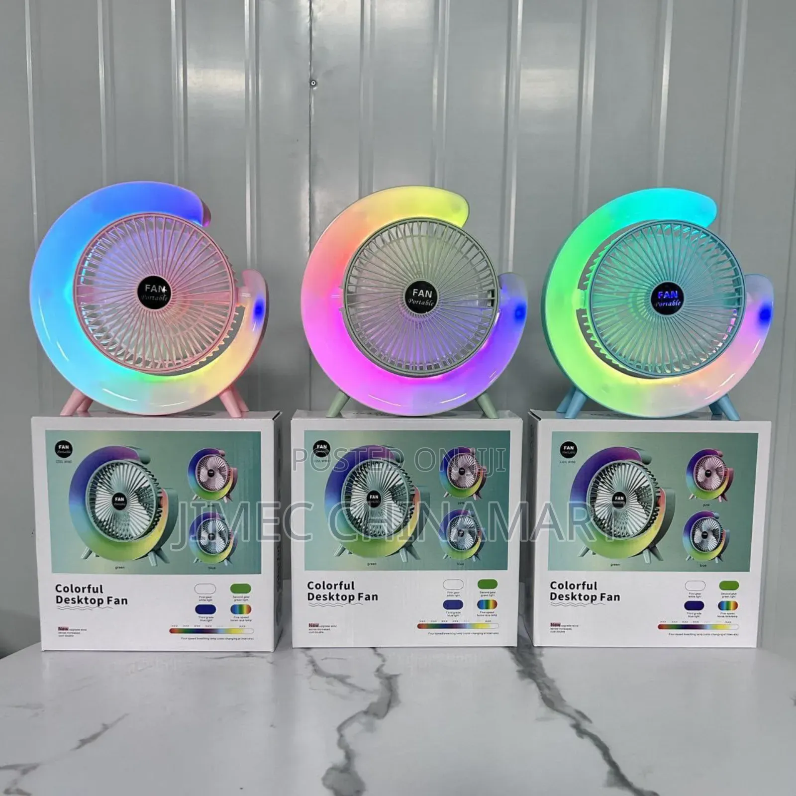 Portable Rechargeable Desktop Fan