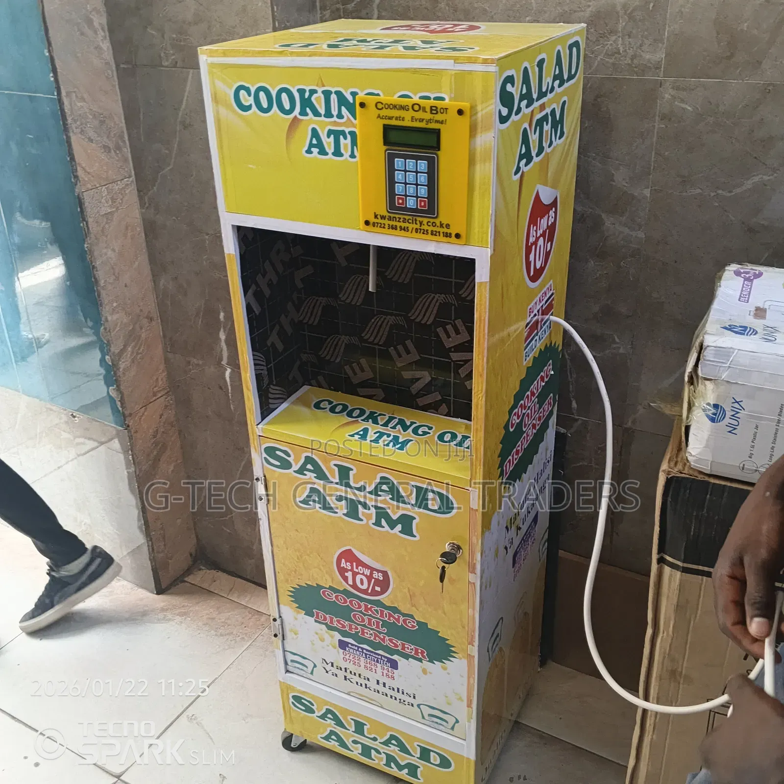Cooking Oil Atm / Salad Oil Dispenser Machine