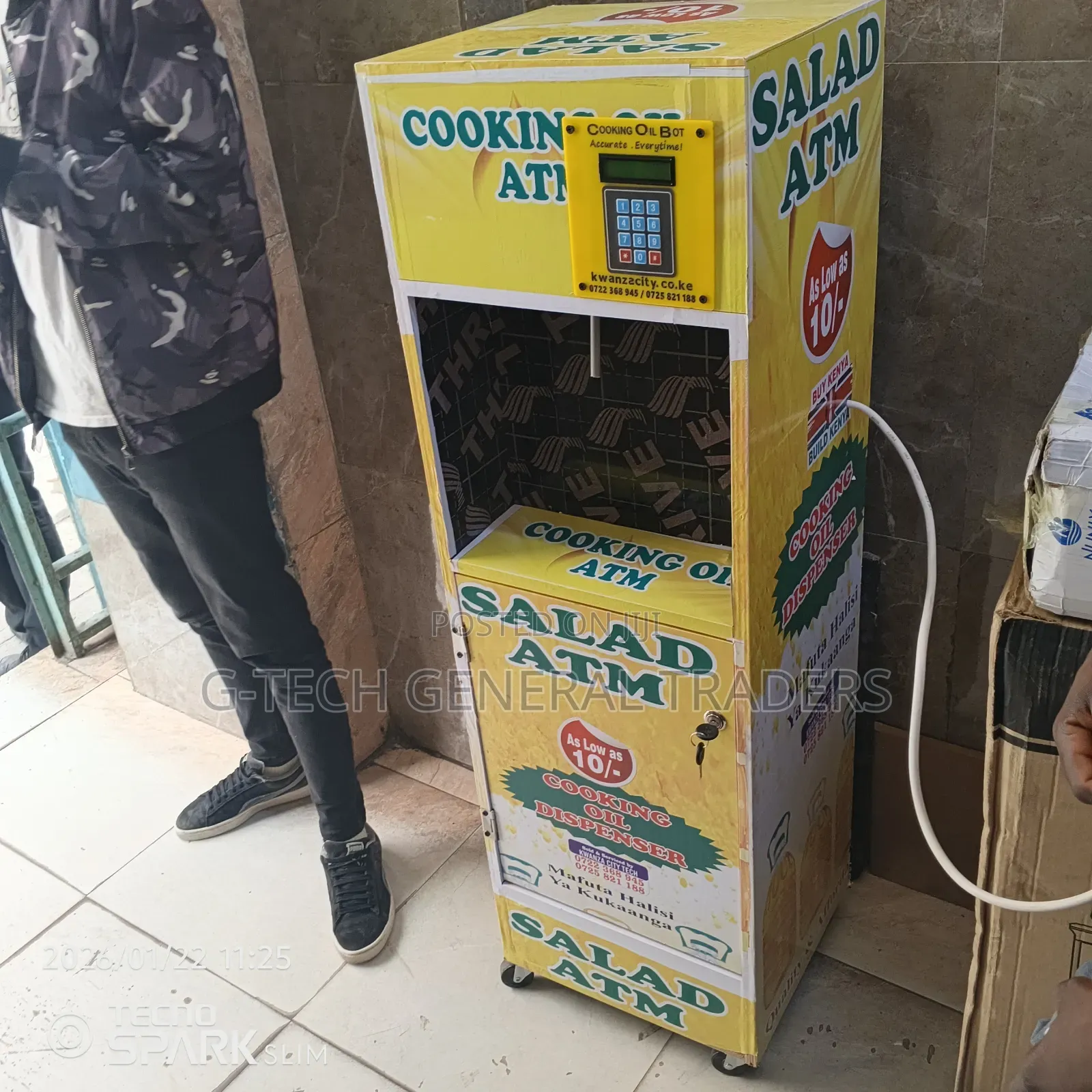 Cooking Oil Atm / Salad Oil Dispenser Machine