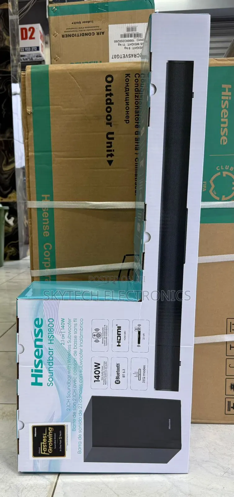 Hisense Sound Bar Hs1800 140w 2.1ch