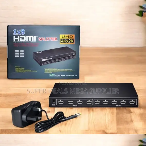 Led Indicator Display 8 Port Hdmi Splitter 1×8