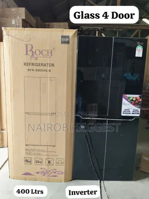 Roch 4 Door 400litres Glass Door Refrigerator With Inverter