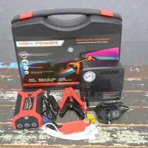 Portable High Power 99800mah Car Jump Starter With Tire Inflator