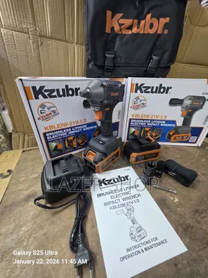 Kzubr Brushless Cordless Impact Wrench 
1/2" @9000/=