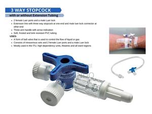 3‐Way Stop Cock – Medical Fluid Control Valve - thumbnail 2