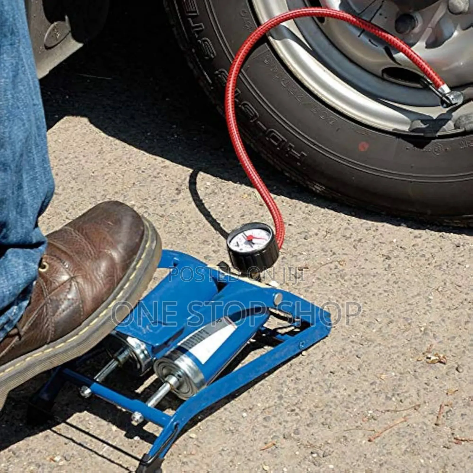 Portable Floor Double Piston Foot Pump