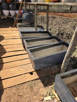 Concrete Troughs 3ft Flower Vases - main view