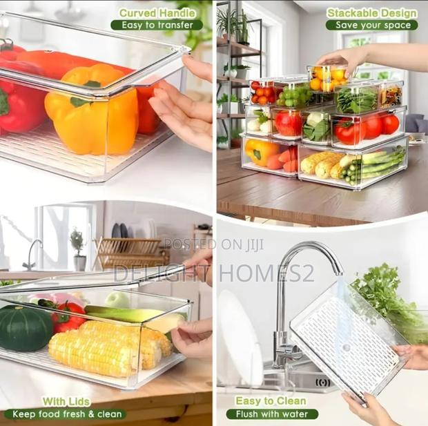 14pcs Stackable Fridge Storage Organizers-Car - thumbnail 3