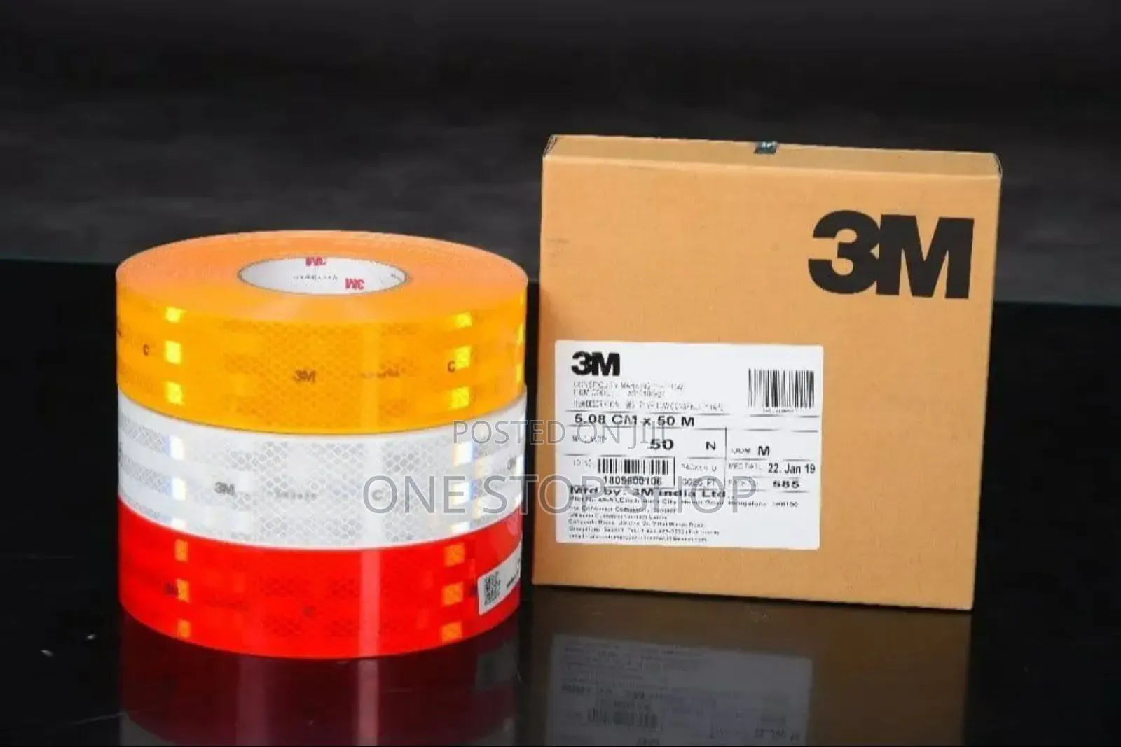 50mtrs Roll 3m Original Reflective Tape In Red,Yellow,White