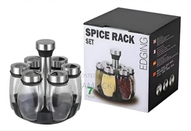7pc Rotating Spice Rack Set –Pm - main view