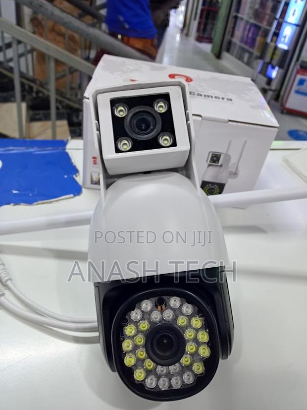 Dual Lens 4g Sim Card CCTV Surveillance Camera (Indoor/Outdoor)