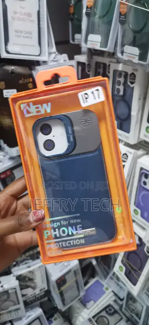 Wench Aluminium Leather Case Cover Compatible for iPhone 17 -Blue