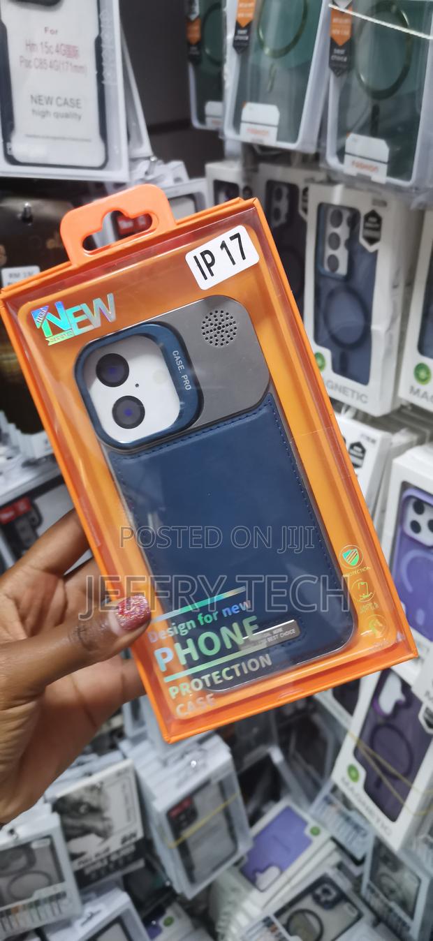 Wench Aluminium Leather Case Cover Compatible for iPhone 17 -Blue - thumbnail 3