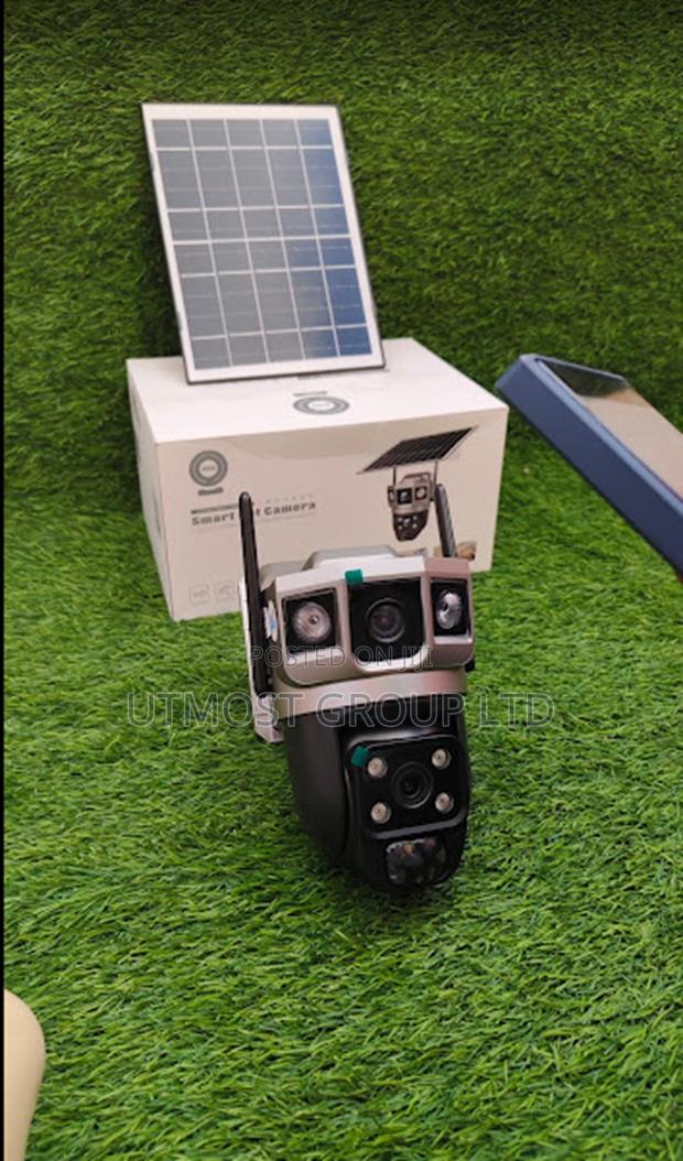Solar Powered Wifi Dual Lens Camera With Motion Detection - main view