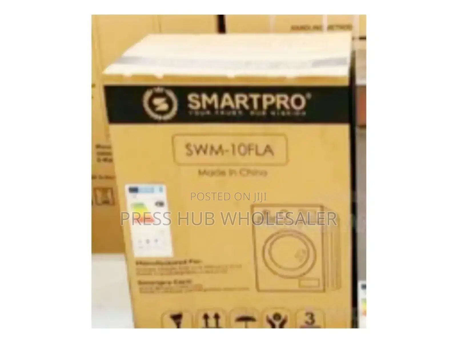 Smartpro 10kg Fully Automatic Front Load Washing Machine.