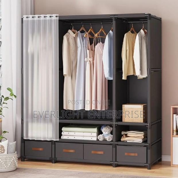 Elegant Heavy Duty Metallic Wardrobe