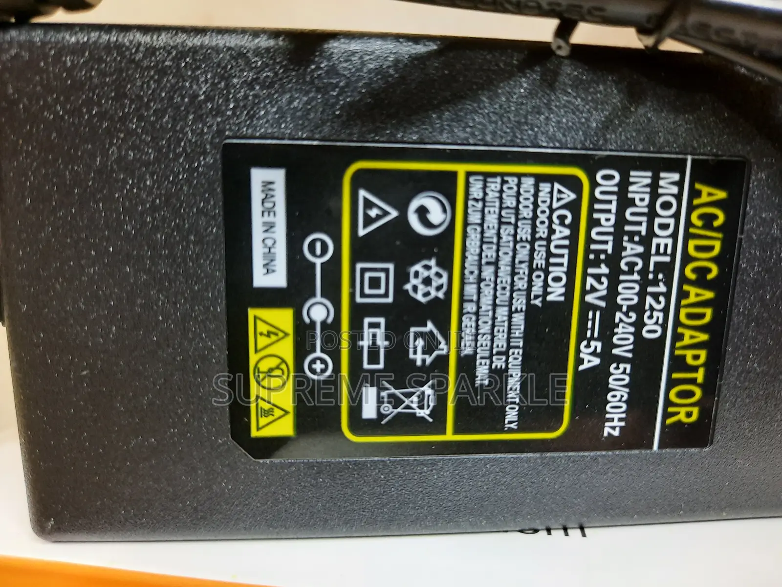 Ac/Dc 12v 5a. Good Power Adaptor. Ac100-240v 50/60hz Adapter