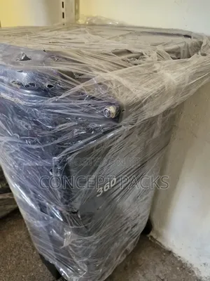 Black 360l Top Tank Garabeg Bin With Wheels