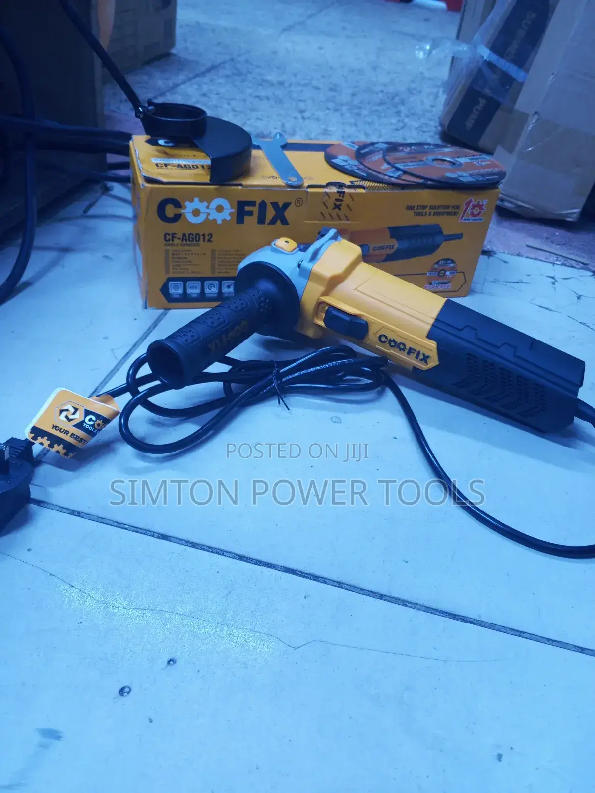 Industrial Coofix Angle Grinder 4" With 3 Free Cutting Discs