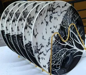 Nature-Inspired Elegance: 6-Piece Tree-Themed Dinner Set
