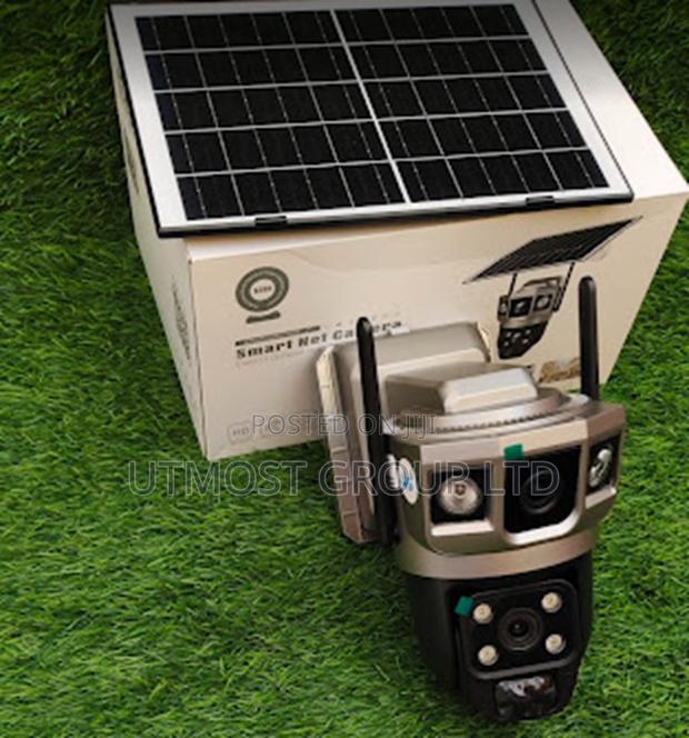 Dual Lens Solar Wifi CCTV Camera With Full Color Night Vision - main view