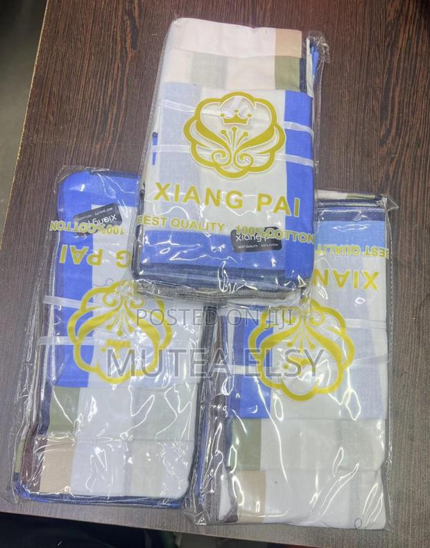 White Blue Stripped Executive Handcatchife Dozens - thumbnail 4