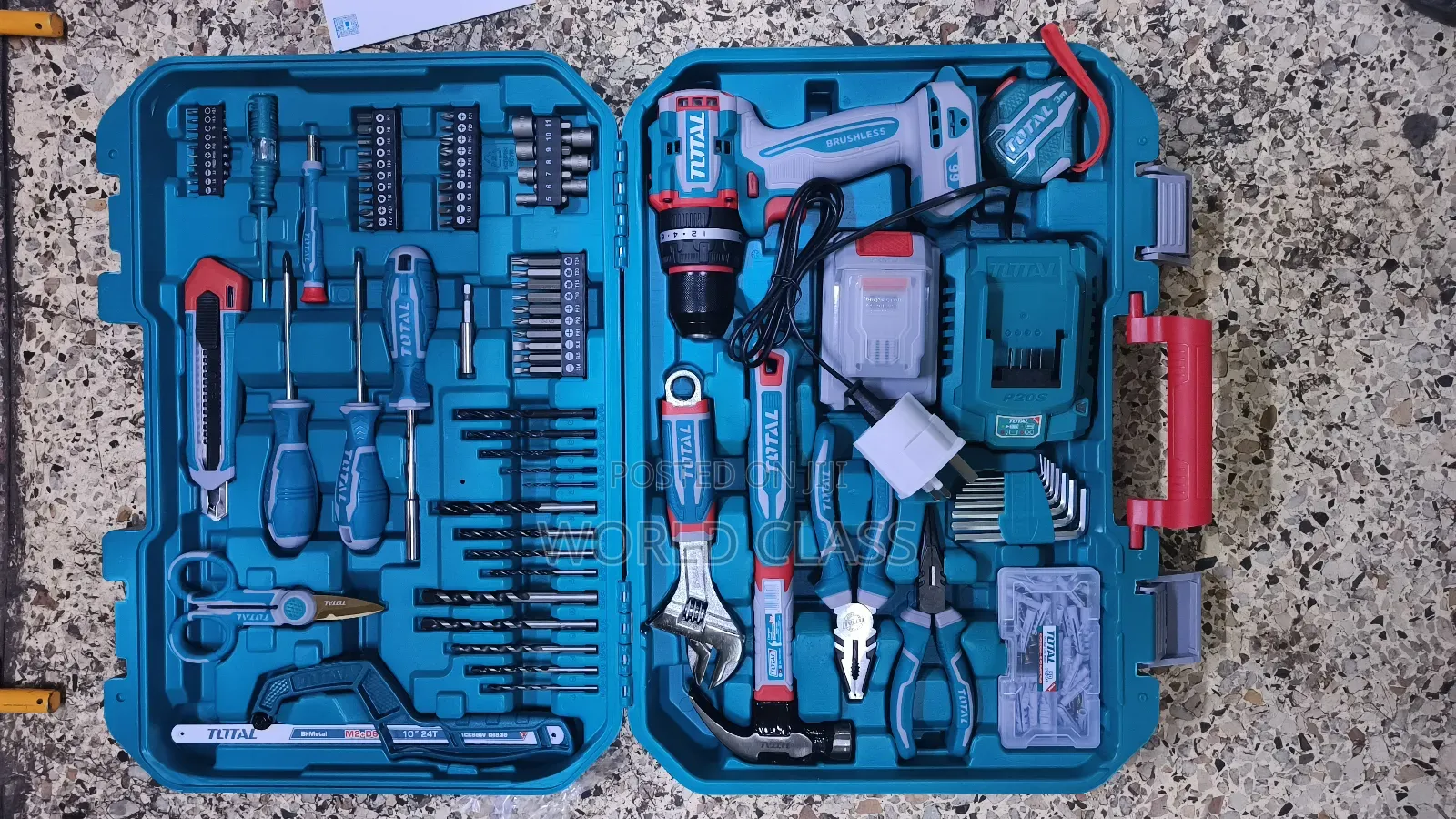 Heavy Duty 165 PCS Total Cordless Drill Set