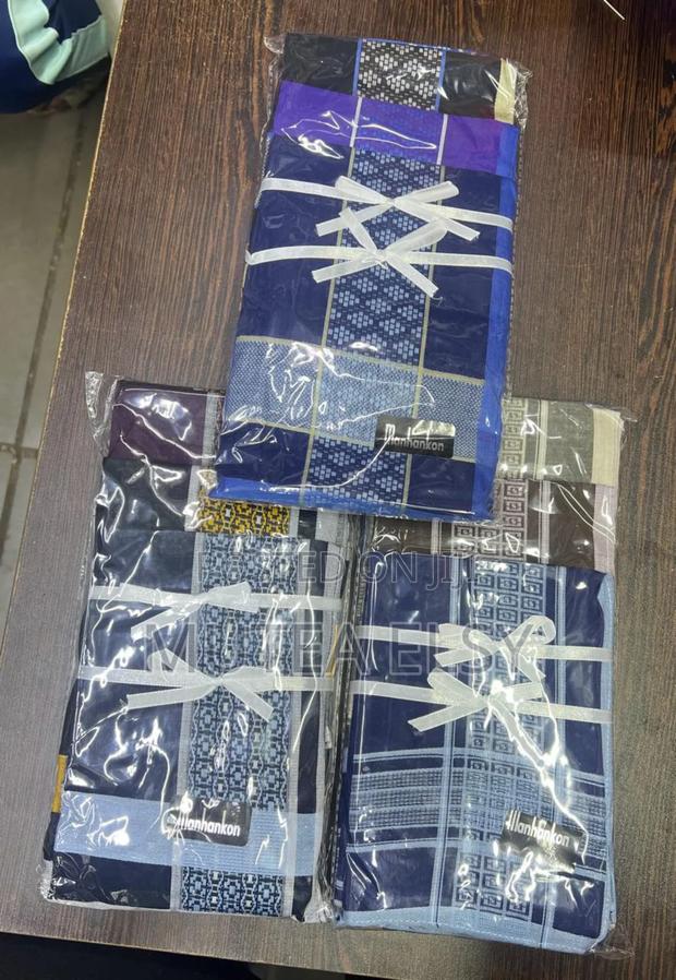 White Blue Stripped Executive Handcatchife Dozens - thumbnail 6