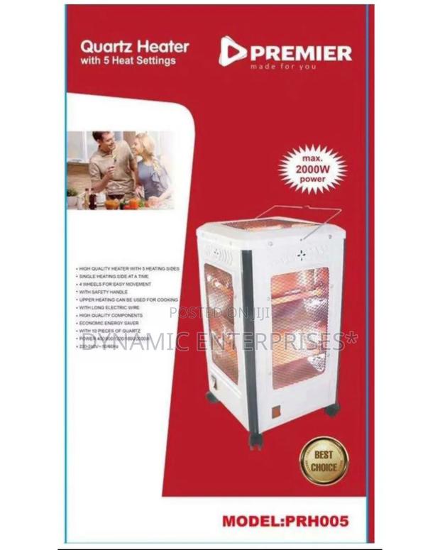 2000w 5-Sided Quartz Heater - main view