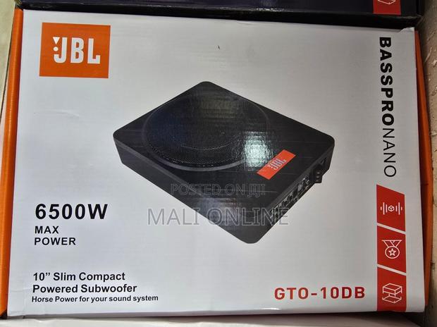 JBL Gto-10db 10-Inch Slim Powered Car Subwoofer Underseat Active Bass