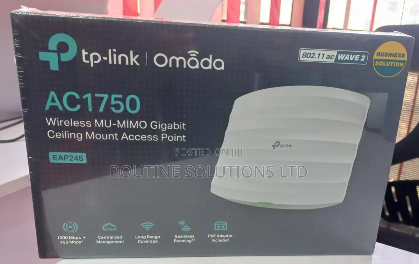 Tp-Link Ac1750 Wireless Gigabit Ceiling Mount Access Point Eap245