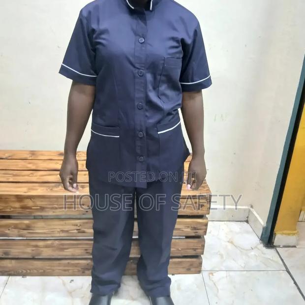 Navy Blue Cleaner 2pc Uniform - thumbnail 2