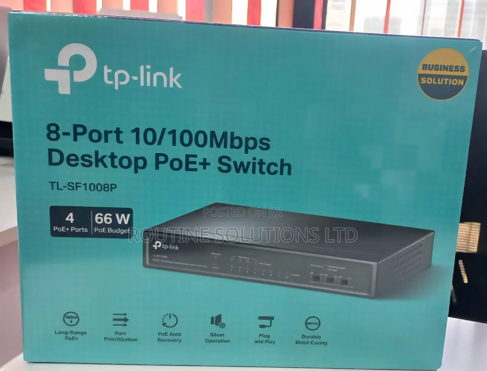 Tp-Link 8-Port 10/100mbps Desktop Poe + Switch Tl-Sf1008p